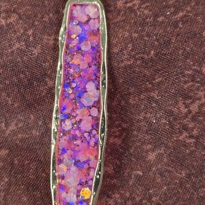 Elegant Pink and Purple Opal Pendant